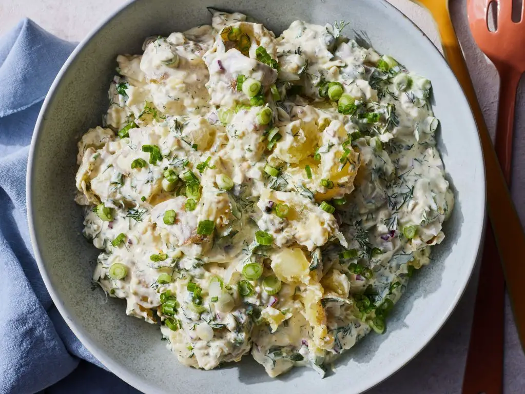 Golden Potato Salad with Dill