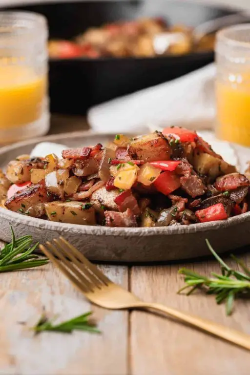 Golden Potato and Bacon Hash