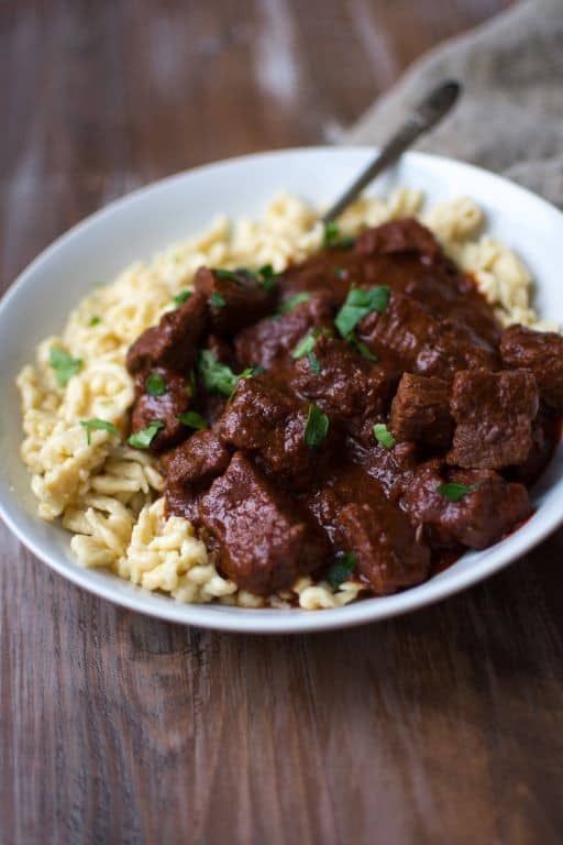 Goulash with Spaetzle