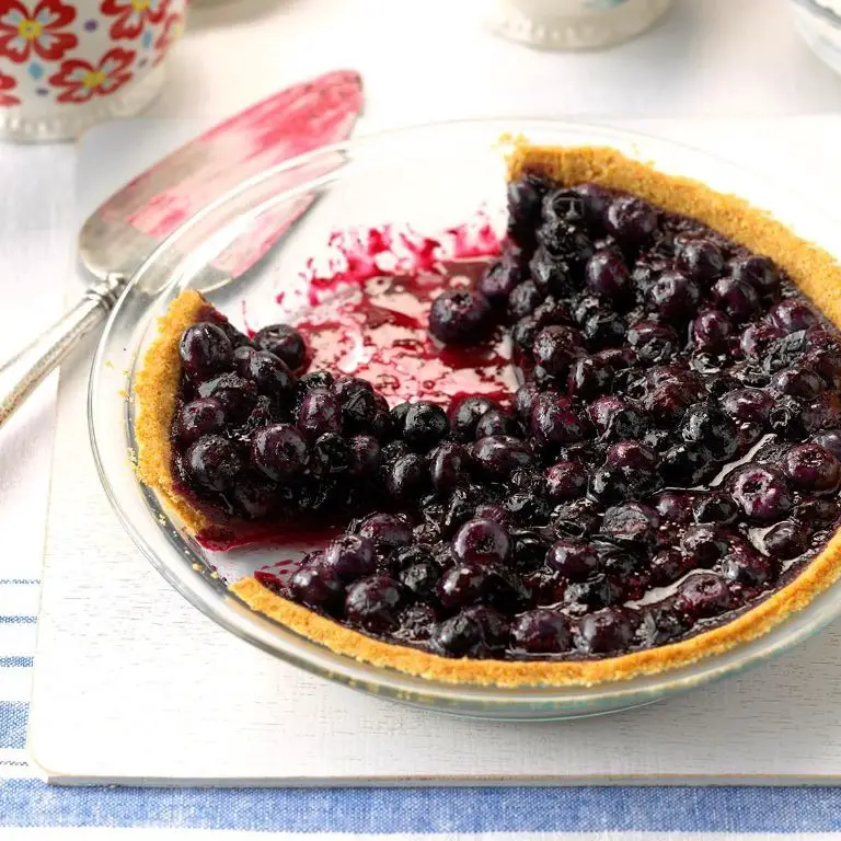 Graham Cracker Blueberry Pie