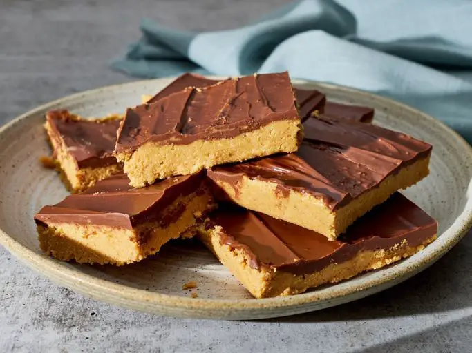 Graham Cracker Crumb Peanut Butter Bars