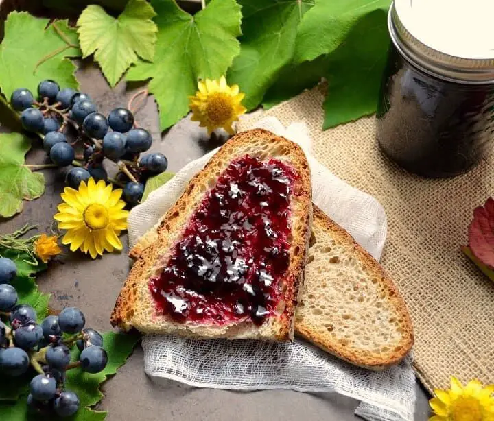 Grape Pectin Jelly for Toast