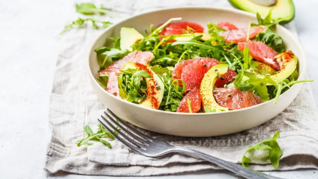 Grapefruit Arugula Salad with Avocado