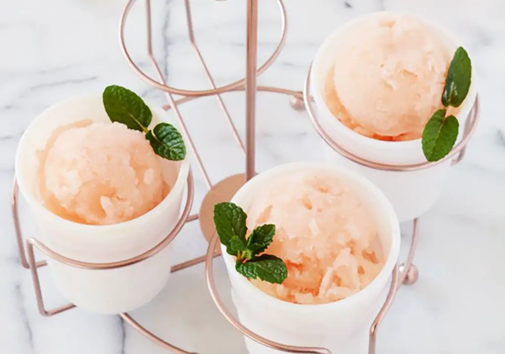 Grapefruit Mint Sorbet