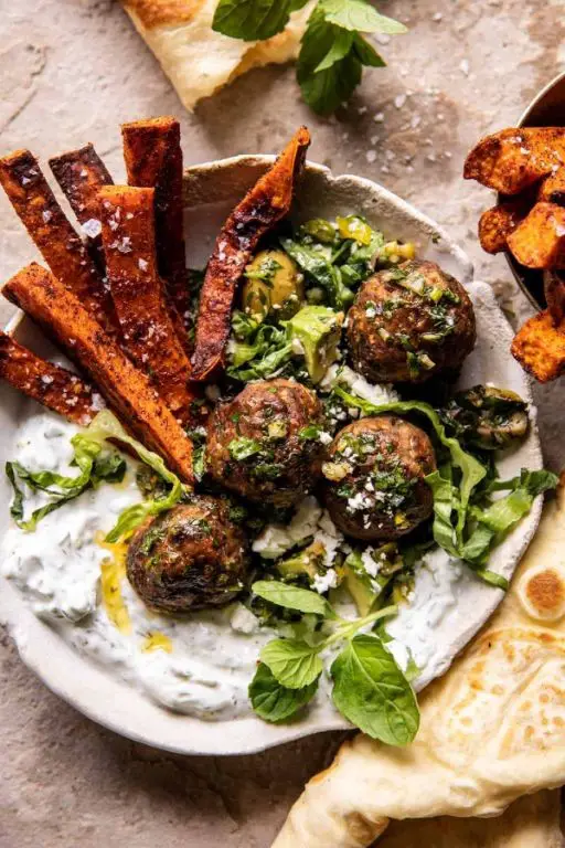 Greek Meatballs with Tzatziki Sauce