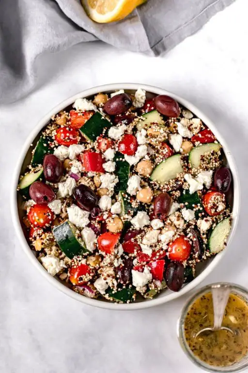Greek Quinoa Pasta Salad