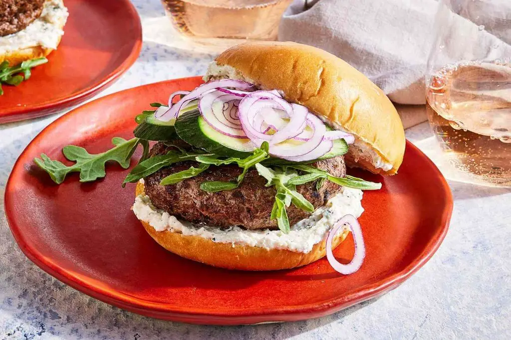 Greek-Style Lamb Burgers with Feta