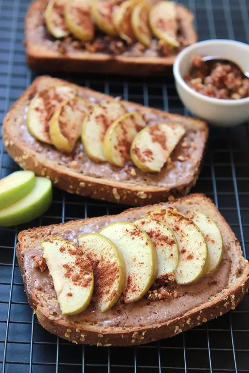Green Apple and Almond Butter Toast