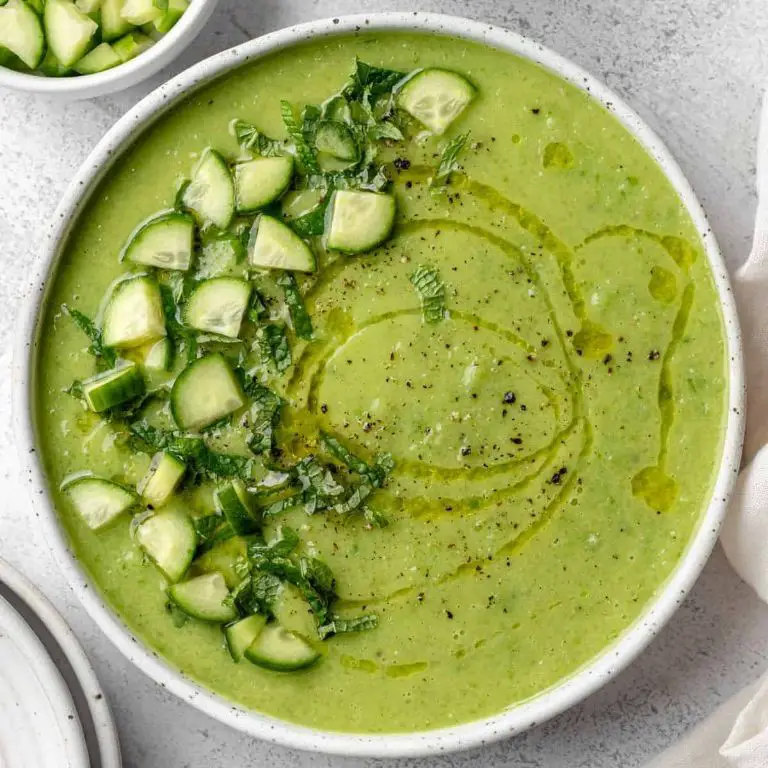 Green Apple and Cucumber Gazpacho