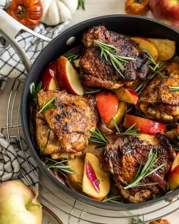 Green Apple and Rosemary Roasted Chicken