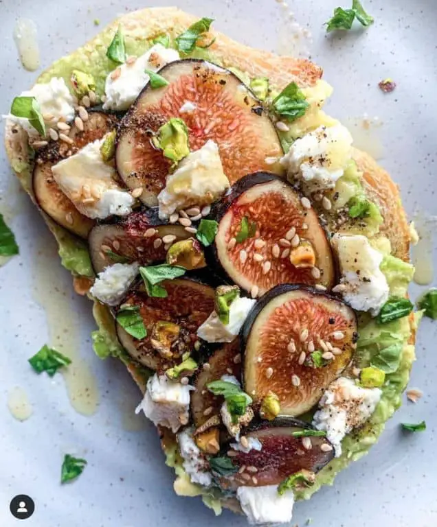 Green Fig and Avocado Toast