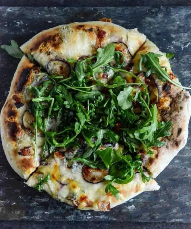 Green Fig and Blue Cheese Pizza