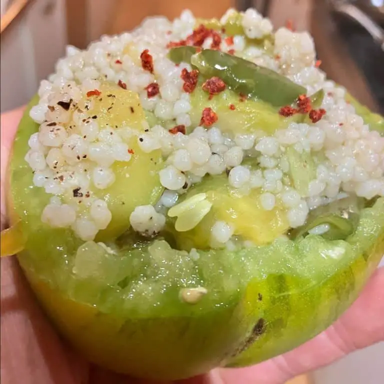 Green Fig and Couscous Stuffed Tomatoes