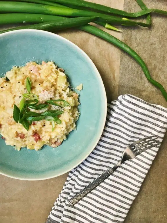 Green Onion and Parmesan Risotto