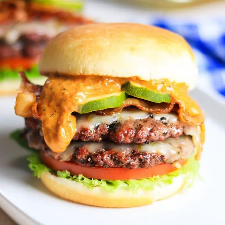 Grilled Beetle Burgers with Sriracha Mayo