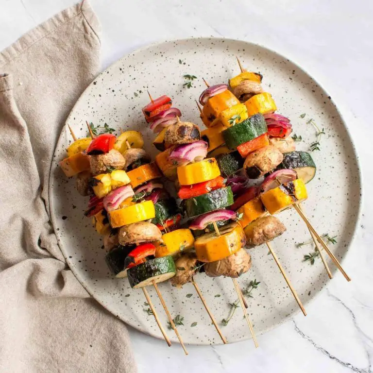 Grilled Cabbage and Carrot Skewers