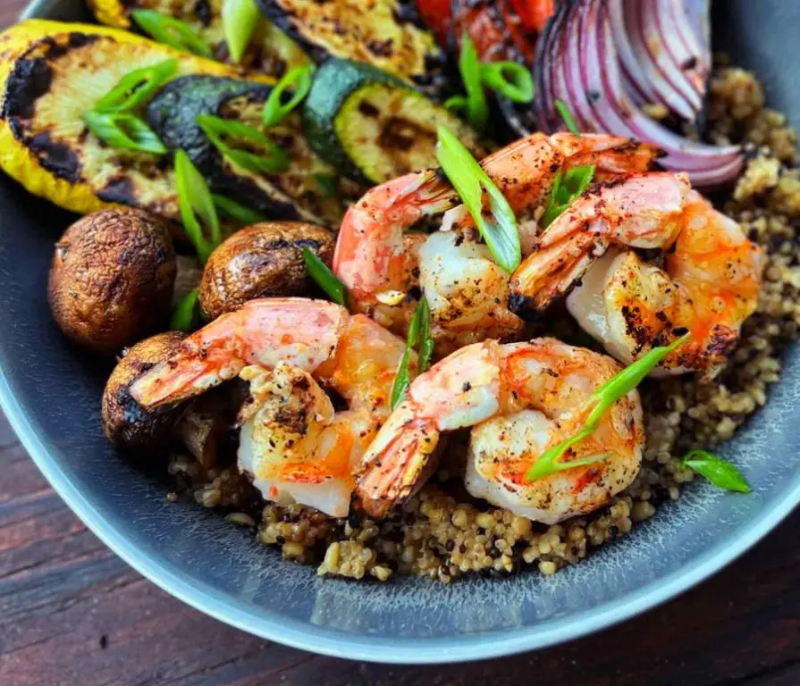 Grilled Cajun Shrimp with Quinoa