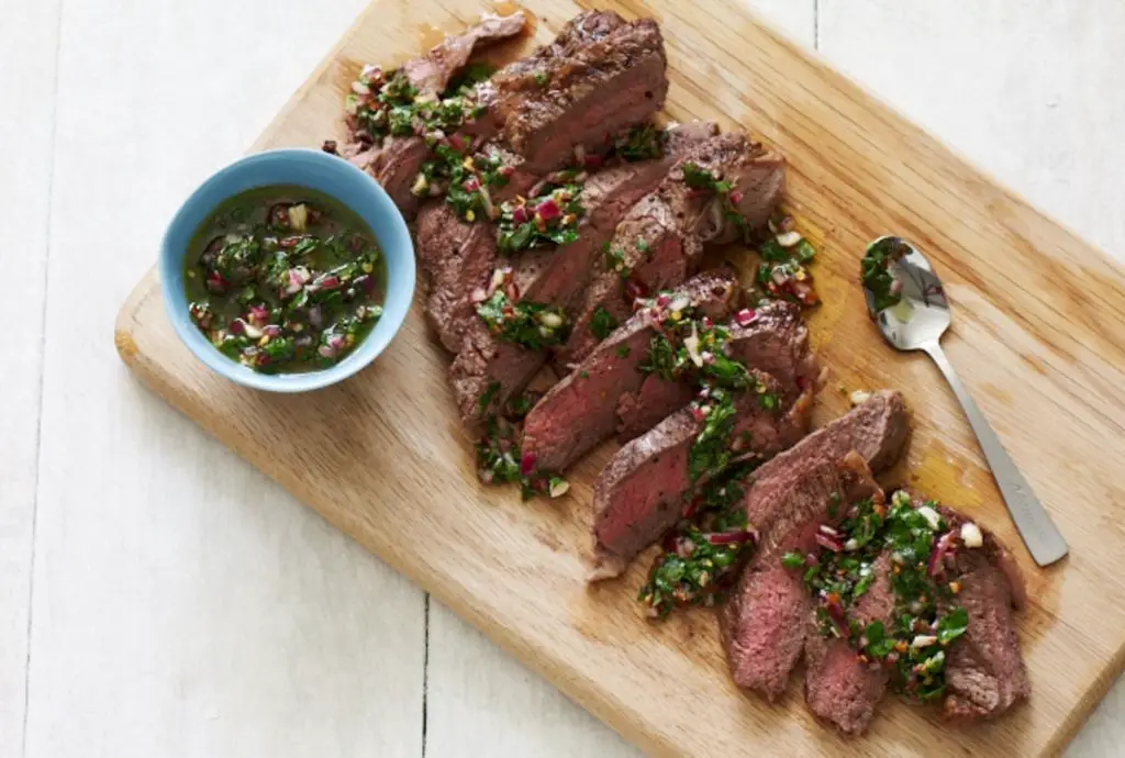 Grilled Chateaubriand with Chimichurri Sauce