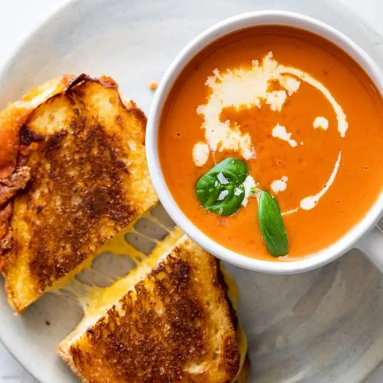 Grilled Cheese Sandwich with Tomato Soup