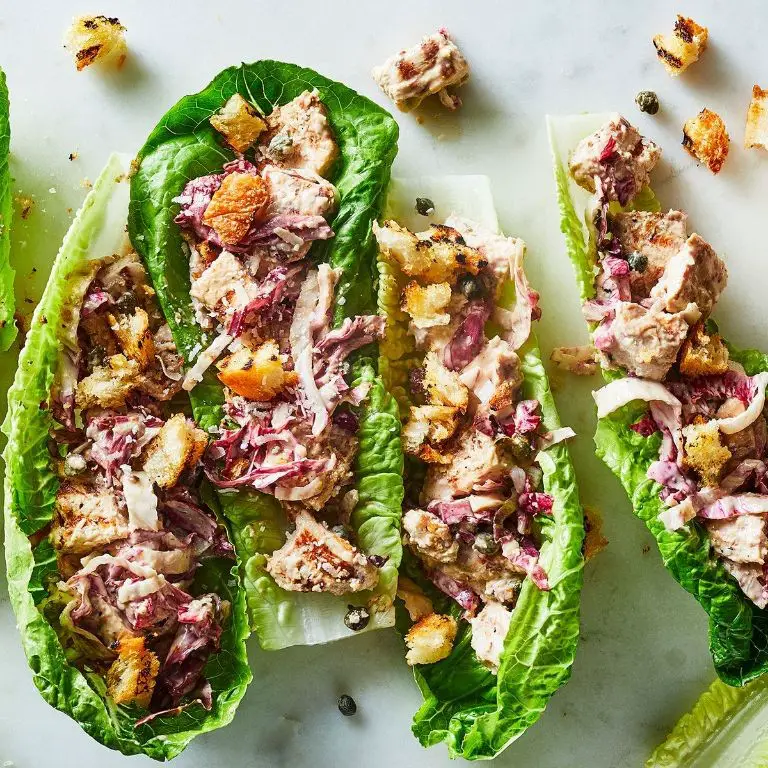 Grilled Chicken Caesar Lettuce Wraps