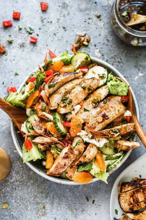 Grilled Chicken Salad with Asian Vinaigrette