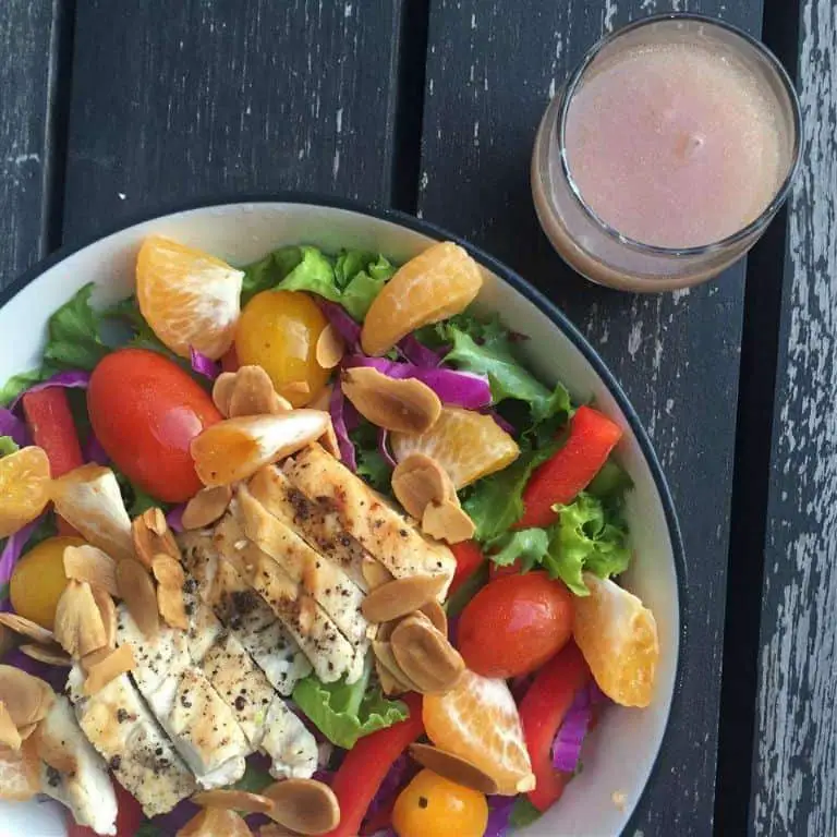 Grilled Chicken Salad with Seasonal Veggies
