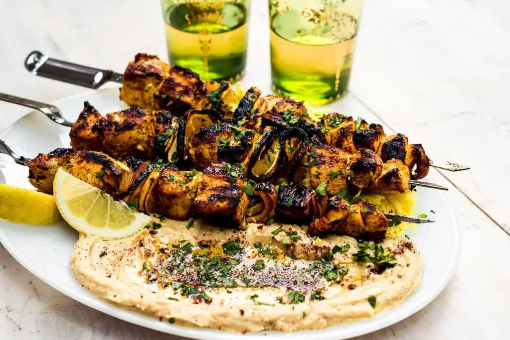 Grilled Chicken Shawarma Skewers