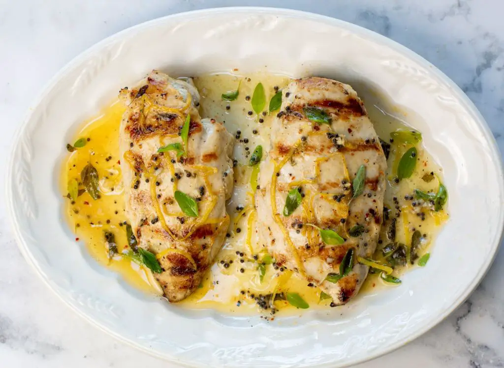 Grilled Chicken with Fennel Frond Chimichurri
