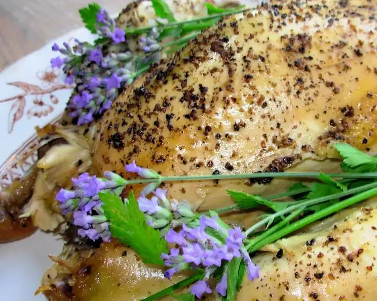 Grilled Chicken with Lovage Marinade