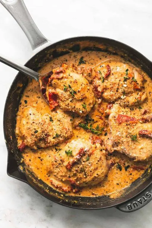 Grilled Chicken with Sun-Dried Tomato Cream Sauce