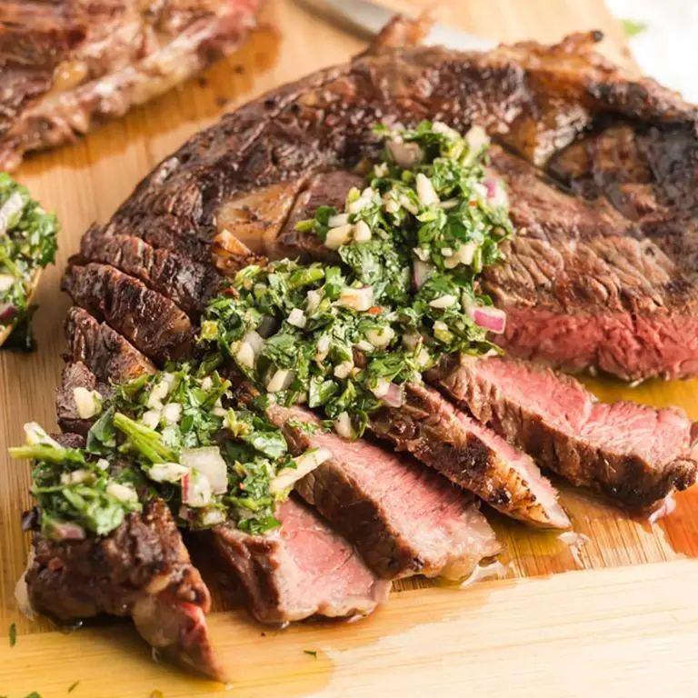 Grilled Chuck Eye Steak with Chimichurri