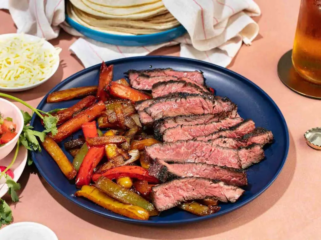 Grilled Flank Steak Fajitas