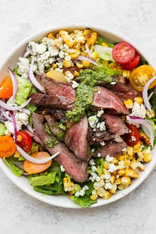 Grilled Flank Steak Salad with Avocado