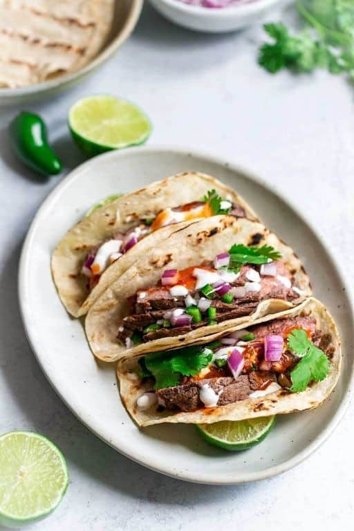 Grilled Flank Steak Tacos