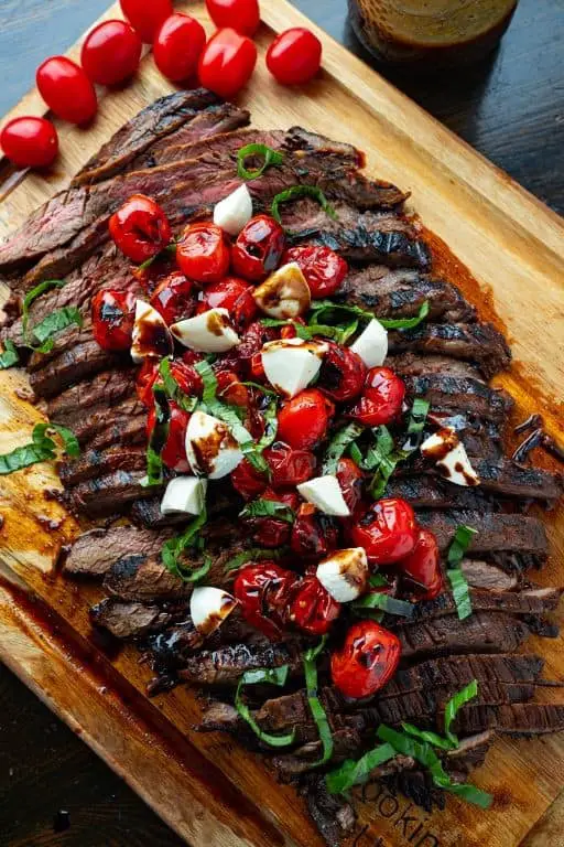 Grilled Flank Steak with Balsamic Glaze