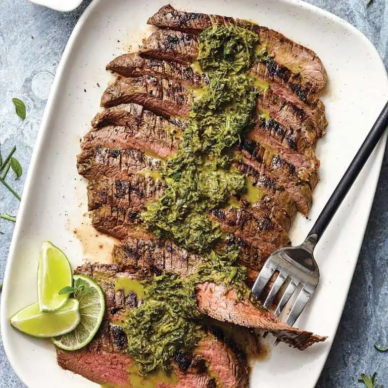 Grilled Flank Steak with Herb Marinade