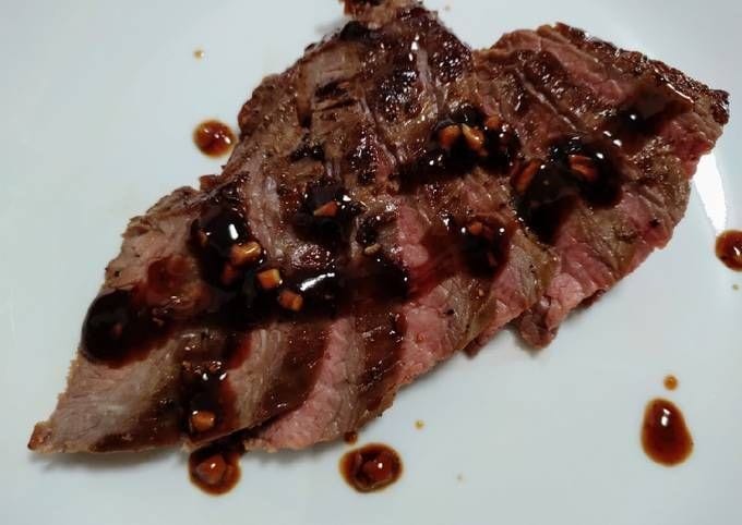 Grilled Flank Steak with Sweet Chili Glaze