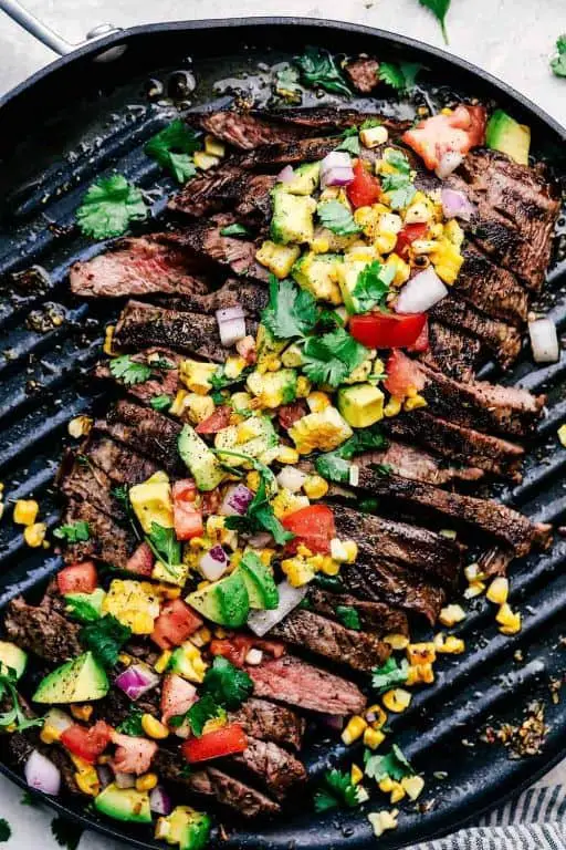 Grilled Garlic Herb Flank Steak