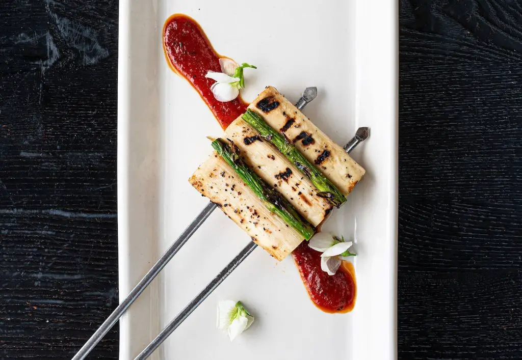 Grilled Hearts of Palm Skewers