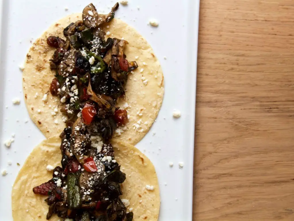Grilled Huitlacoche and Mushroom Tacos