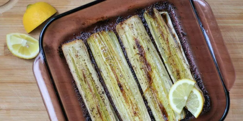 Grilled Leeks with Lemon Butter