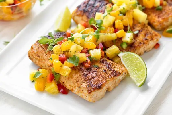 Grilled Mahi-Mahi with Hawaiian BBQ Glaze