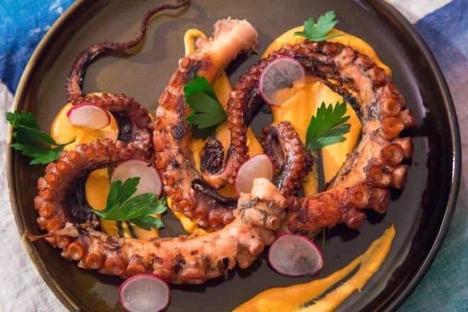 Grilled Octopus with Smoked Paprika Aioli
