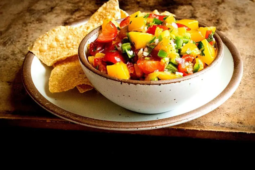 Grilled Peach Pico de Gallo