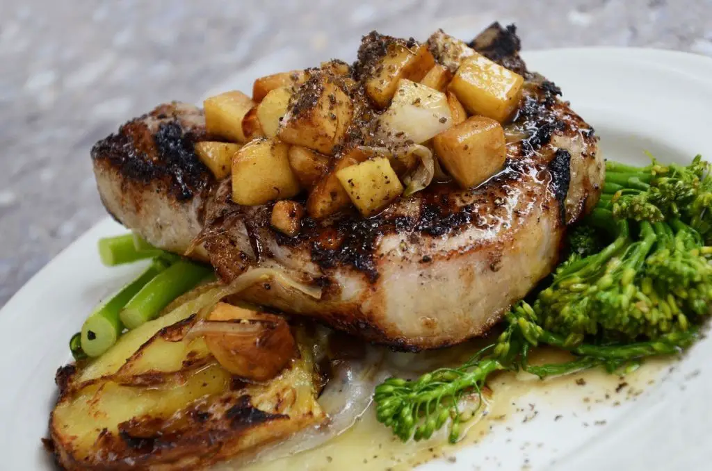 Grilled Pineapple Teriyaki Pork Chops