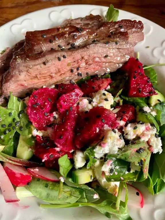 Grilled Prickly Pear Fruit Salad