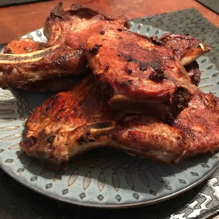 Grilled Puerto Rican Pork Chops with Sazon