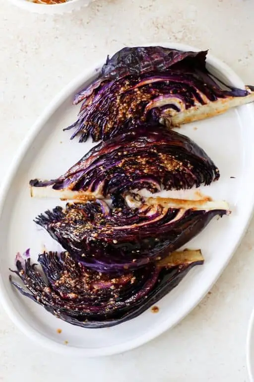 Grilled Purple Cabbage Wedges