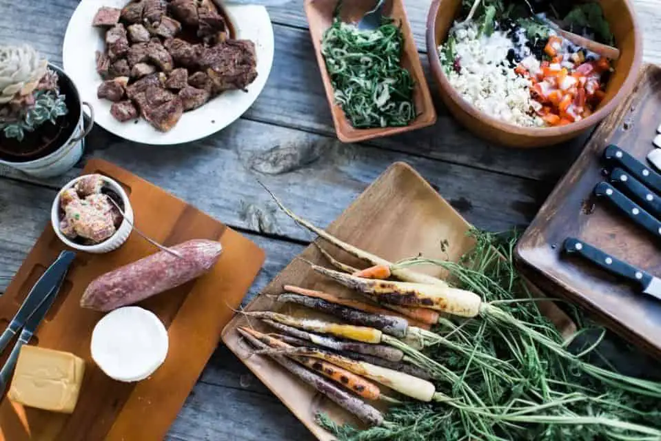 Grilled Rainbow Carrots with Herbed Butter