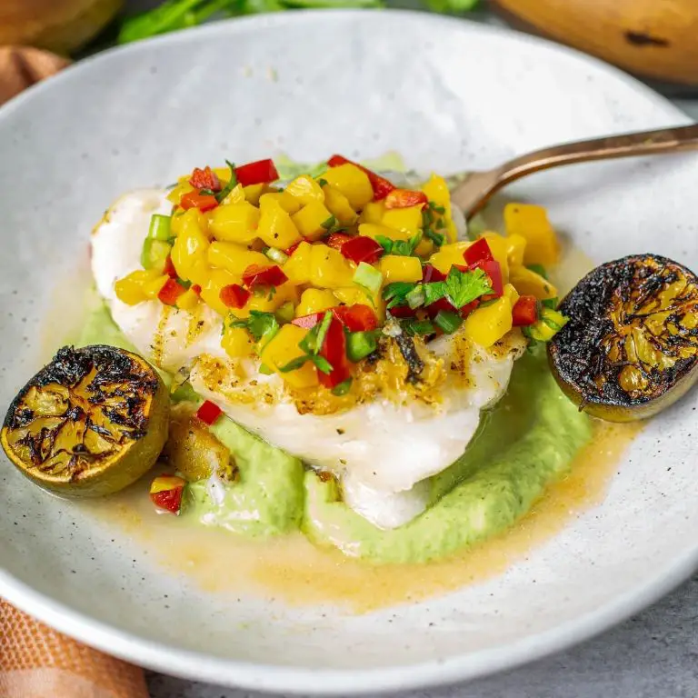 Grilled Sea Bass with Mango Salsa